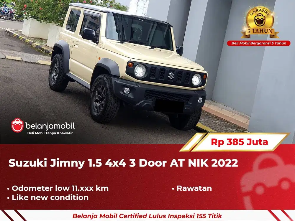 [ 4x4 ] Suzuki Jimny 1.5 3 Door AT Coklat NIK 2022/2023