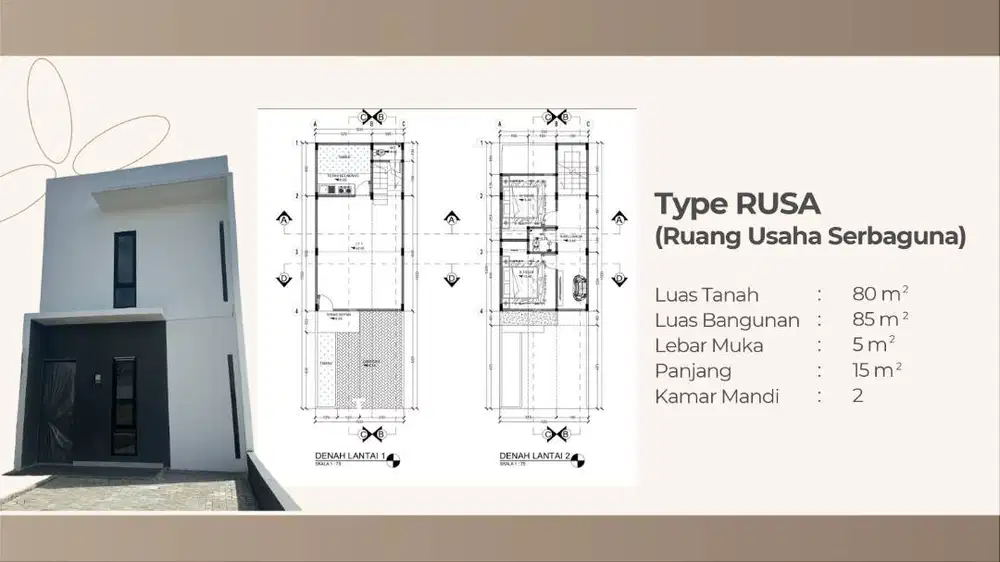 Tipe T RUSA (Rumah Usaha Serbaguna) - The Royal Harmony @KOPO