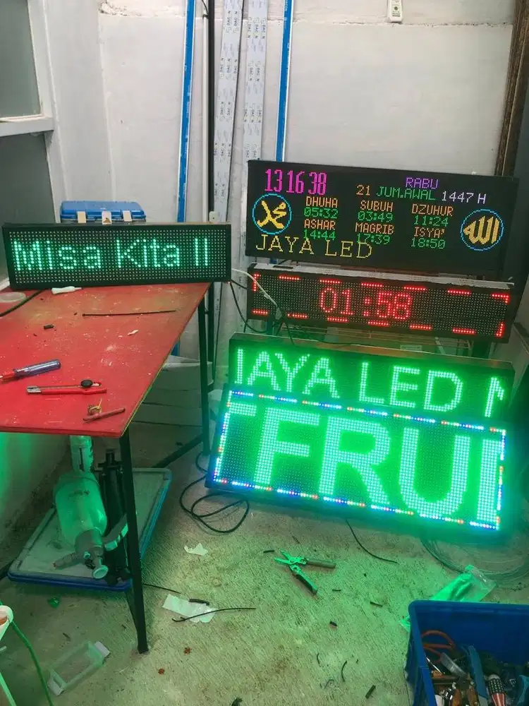 Baru Running Text jadwal sholat digital