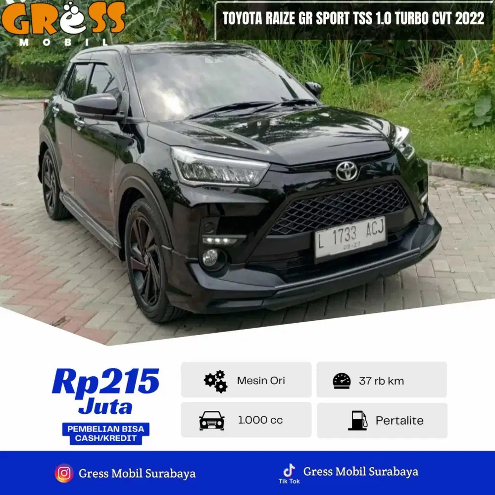 TOYOTA RAIZE GR SPORT TSS TAHUN 2022