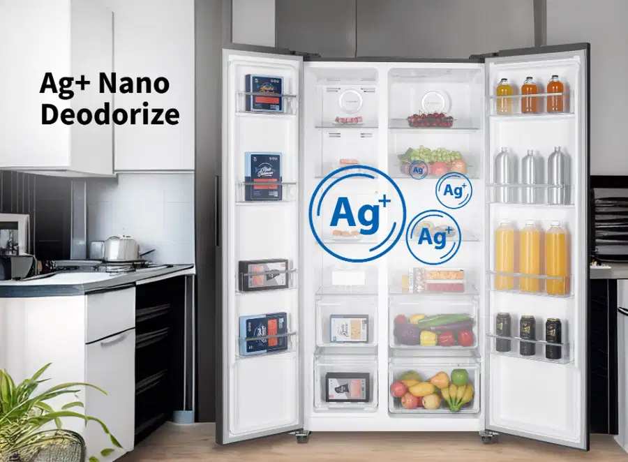 BARU - Kulkas Sharp Side by Side SJ-IS61GA-BK Black Glass Door