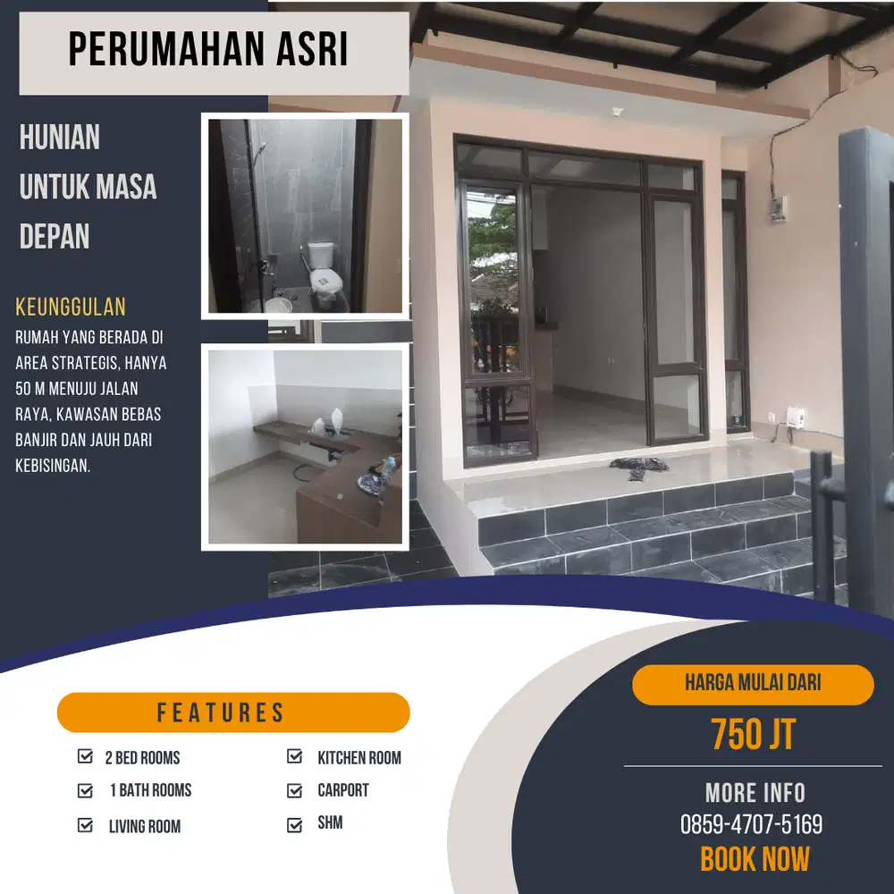 Dijual Hunian Minimalis Cocok untuk Keluarga Kecil di Margahayu Raya