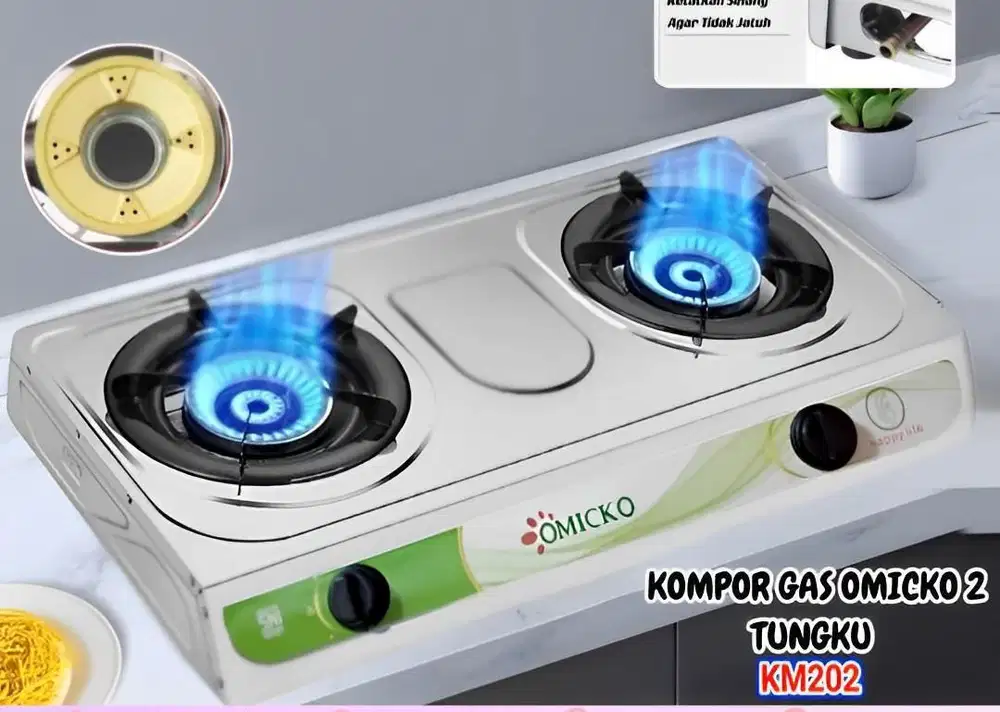Ready Stock Kompor 2 tungku Merek Omicko