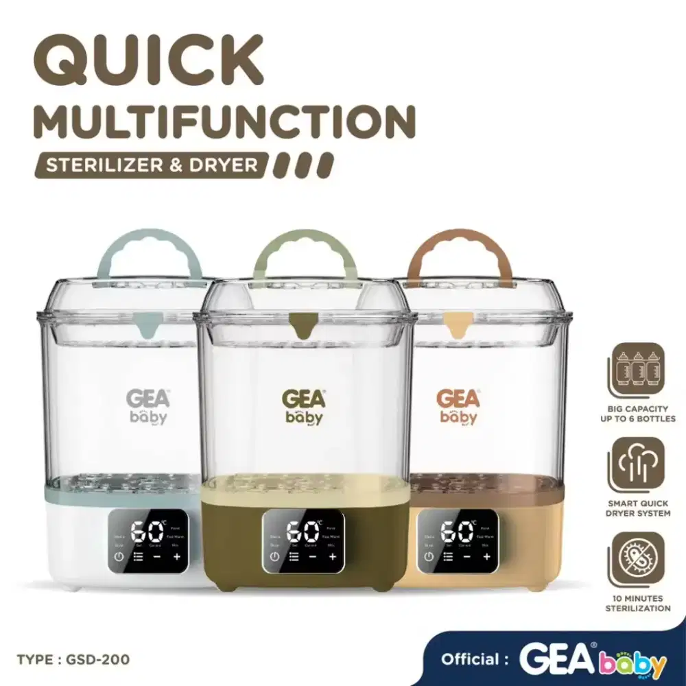 GEA BABY STERILIZIER Dryer GSD-200 Penghangat Susu & Sterilisasi