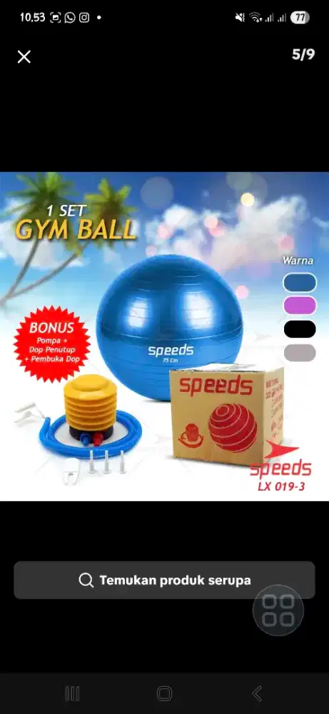 GYM BALL 1 Set untuk Bumil