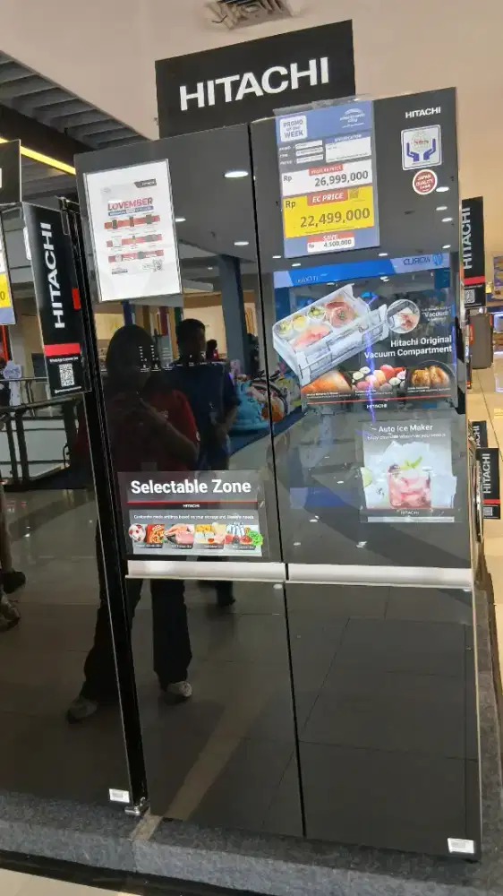 KULKAS HITACHI REFRIGERATOR SBS