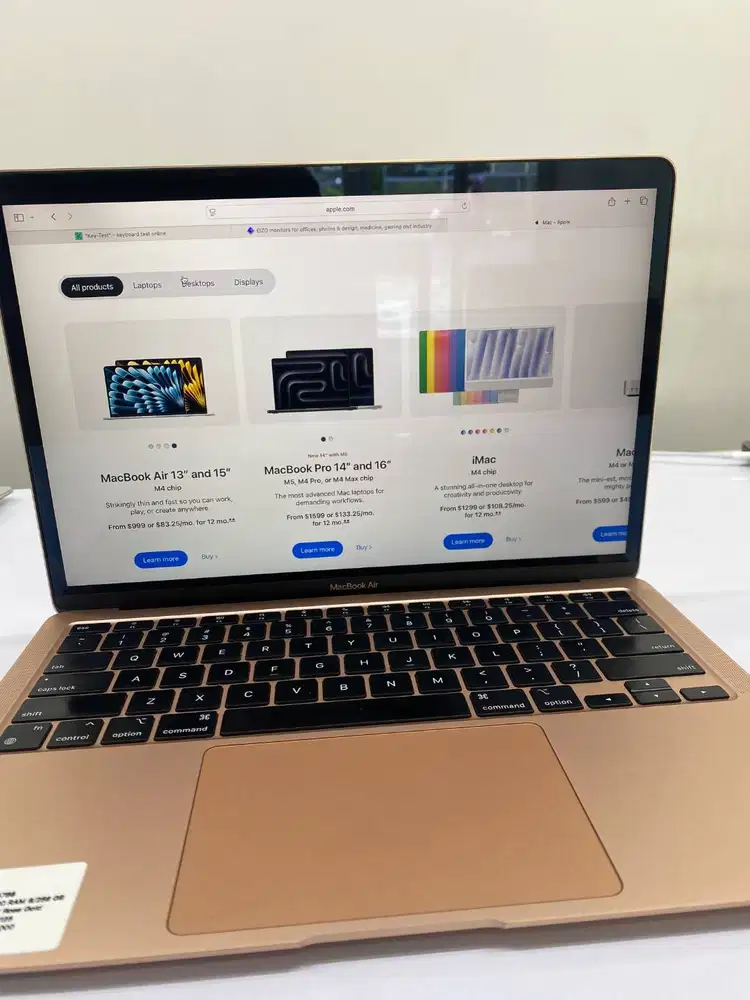 LIKE NEW MACBOOK AIR 2020 M1 8/256 GB ROSE GOLD