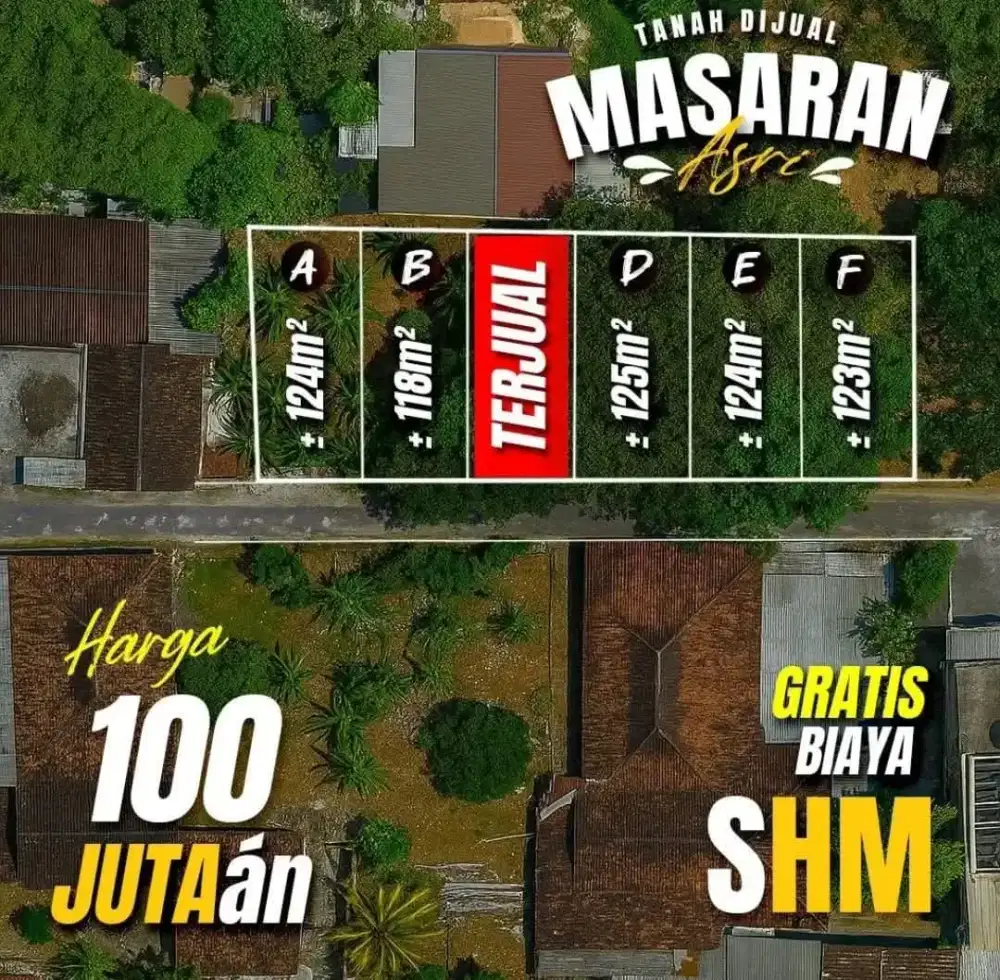 Tanah kavling murah strategis potensial Masaran Sragen