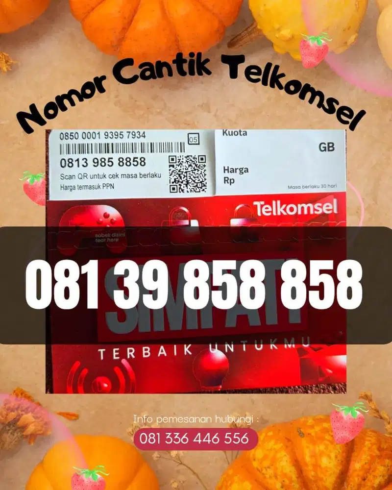 Nomor Cantik Telkomsel Simpati 11 Digit 858 858