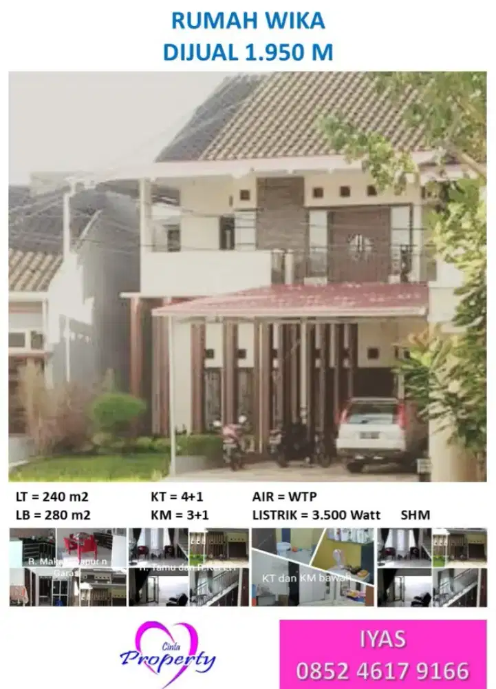 DIJUAL RUMAH DJ WIKA