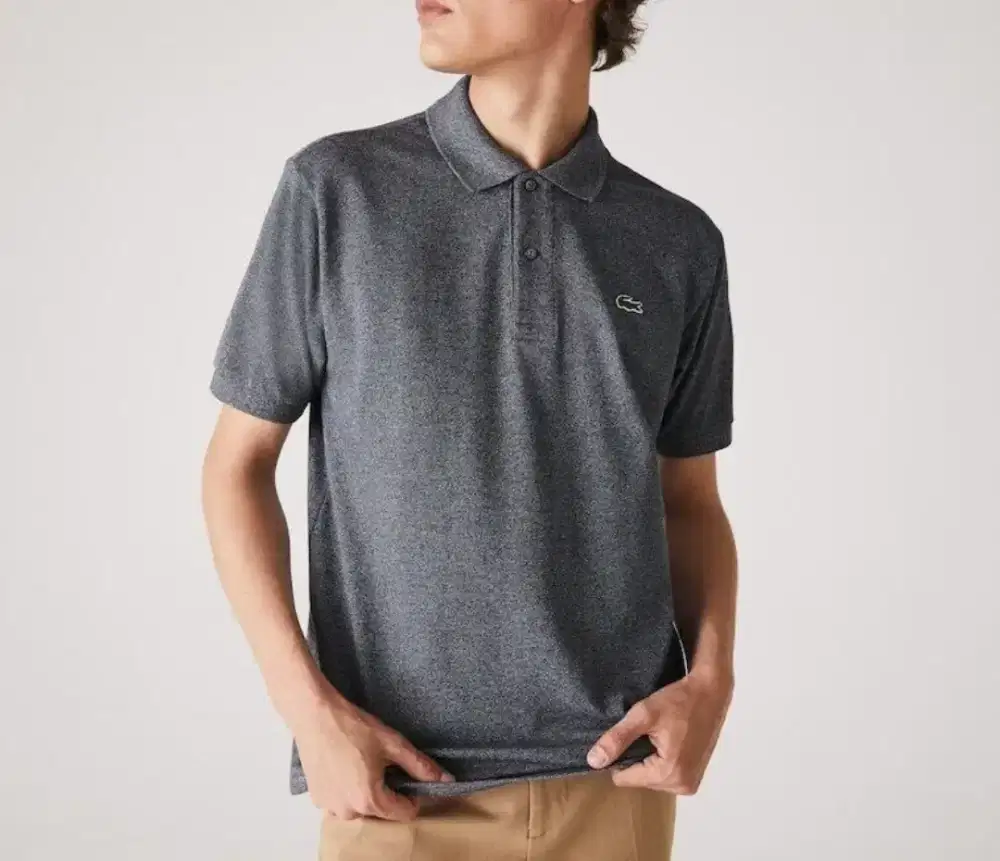 Kaos polo shirt Lacoste Grey L1264 Size No.4