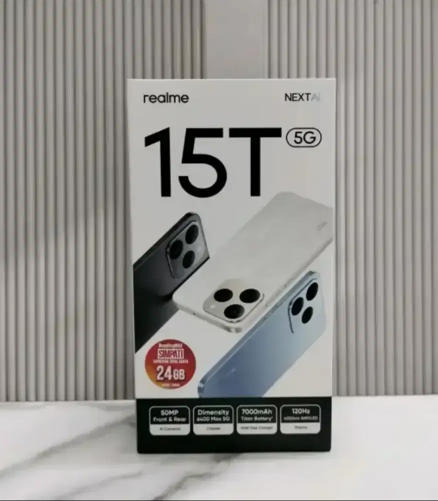 BARU REALME 15T 5G.BATERAI 7000MAH.TAHAN AIR NFC.LAYAR 120HZ AMOLED