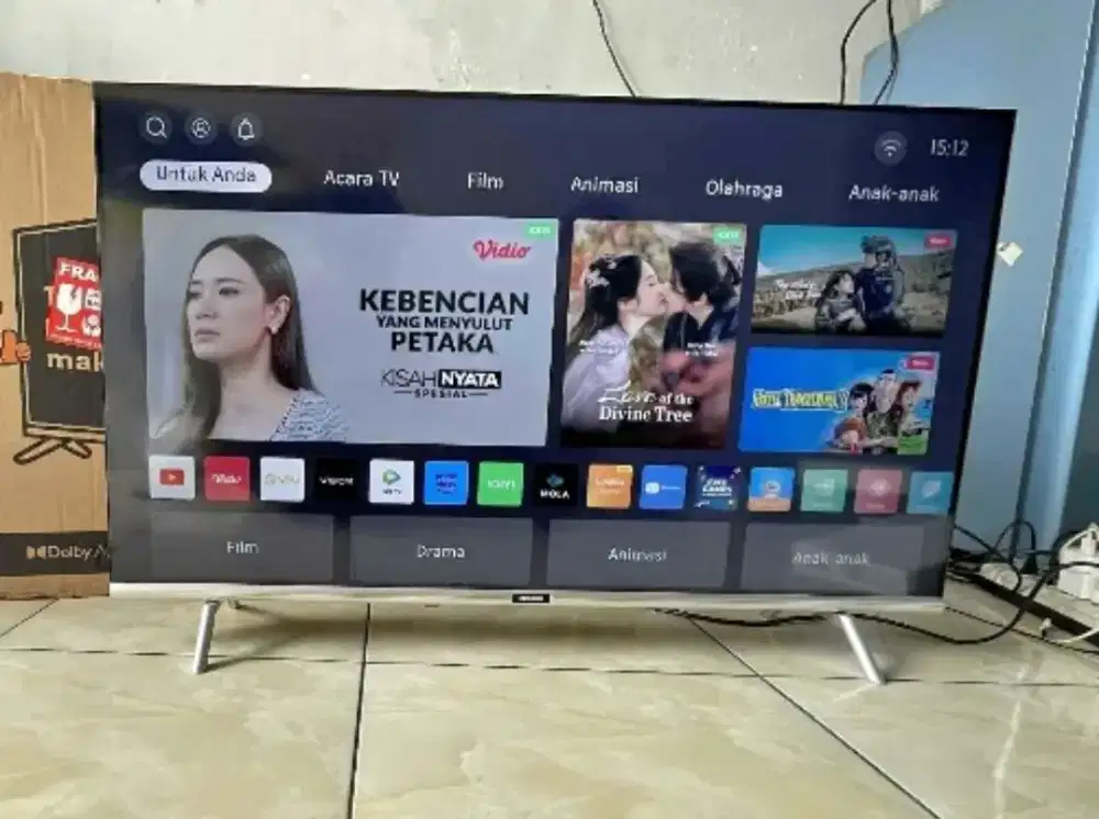 ANDROID SMART TV 32 INCHI COOCAA, FULLSET NO MINUS SEPERTI BARU SEGEL