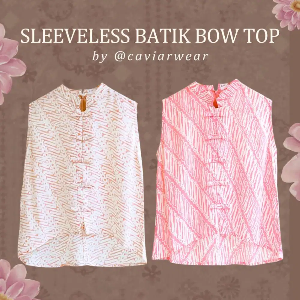 LOLITA TOP ATASAN TANPA LENGAN BATIK WANITA