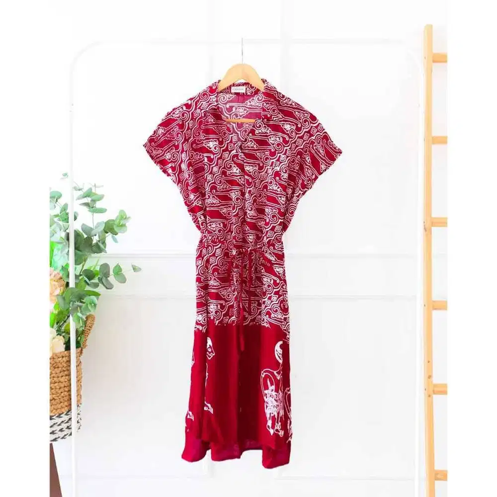 LILY DRESS BATIK DRESS MIDI DRESS
