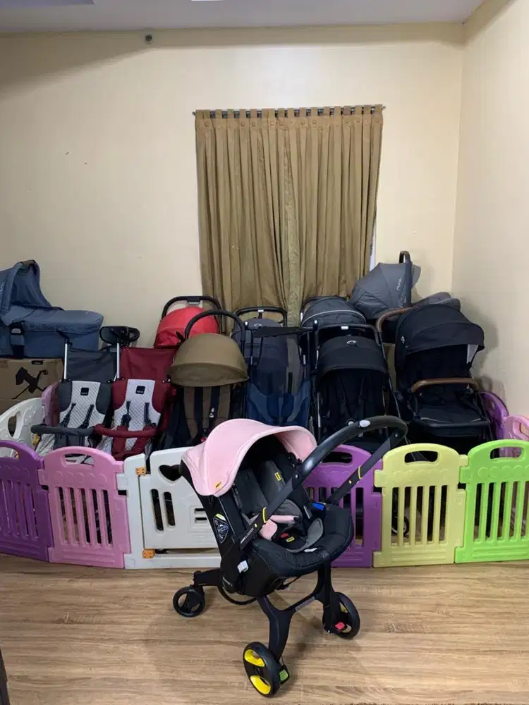 Stroller doona blush pink