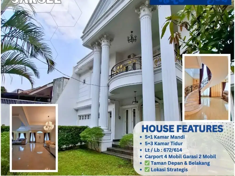 Rumah Mewah Tebet – LT 672 m² Cocok Untuk Komersil, Harga 27M B08