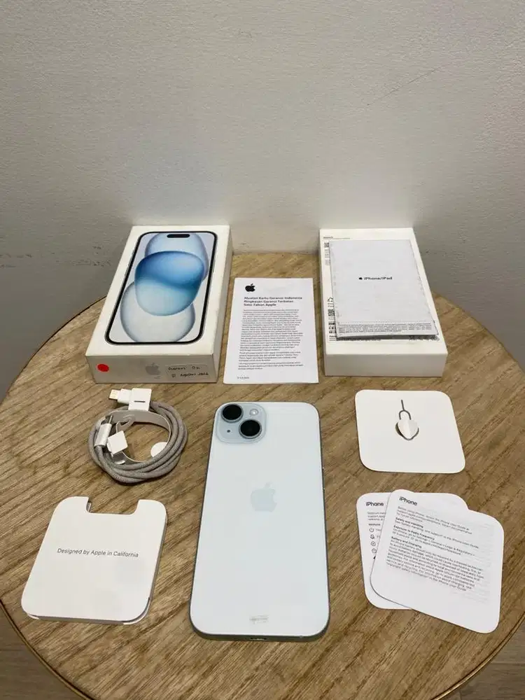 Second iBox Garansi On iPhone 15 128GB Blue Fullset Anti Blokir
