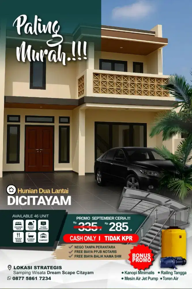 Rumah Mewah, Desain Elegan Di Citayam