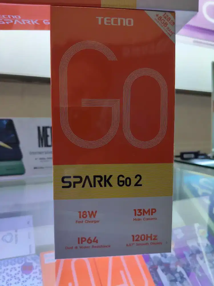 Tecno Spark GO 2 4GB+4GB/128GB ,Baru,Segel Box,Garansi Resmi,Original