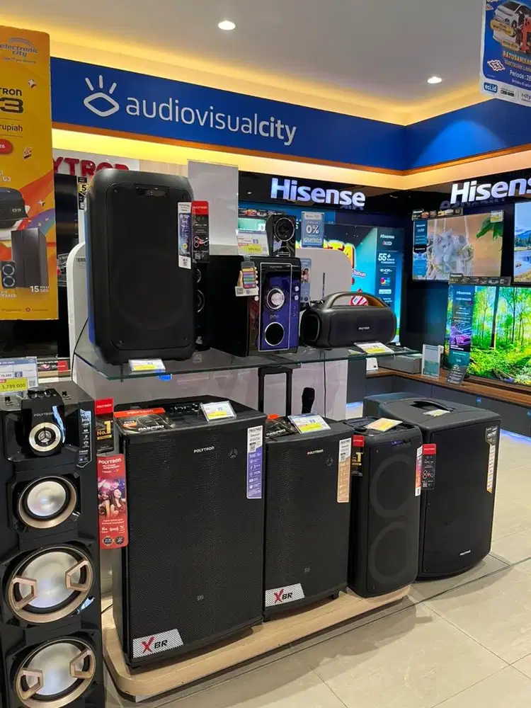 Speaker polytron bisa di cicil proses 5 menit