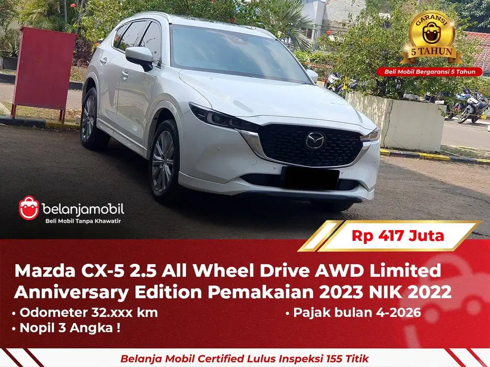 [ GARANSI 5 TH ] Mazda CX5 CX-5 CX 5 2.5  AWD Putih 2022/2023