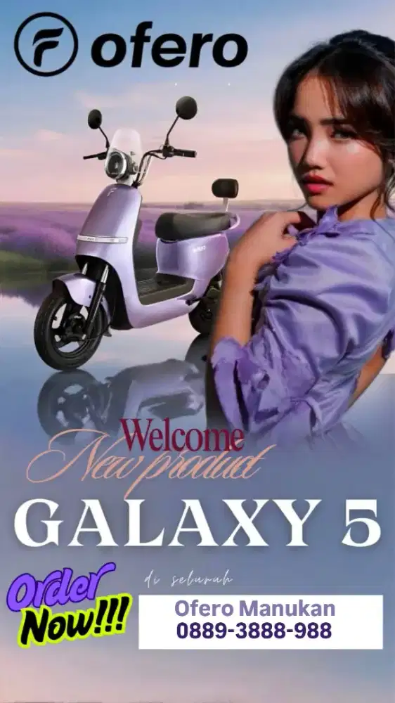 SEPEDA LISTRIK OFERO GALAXY 5 LIT E-BIKE SPEED 40KM POWER 500W