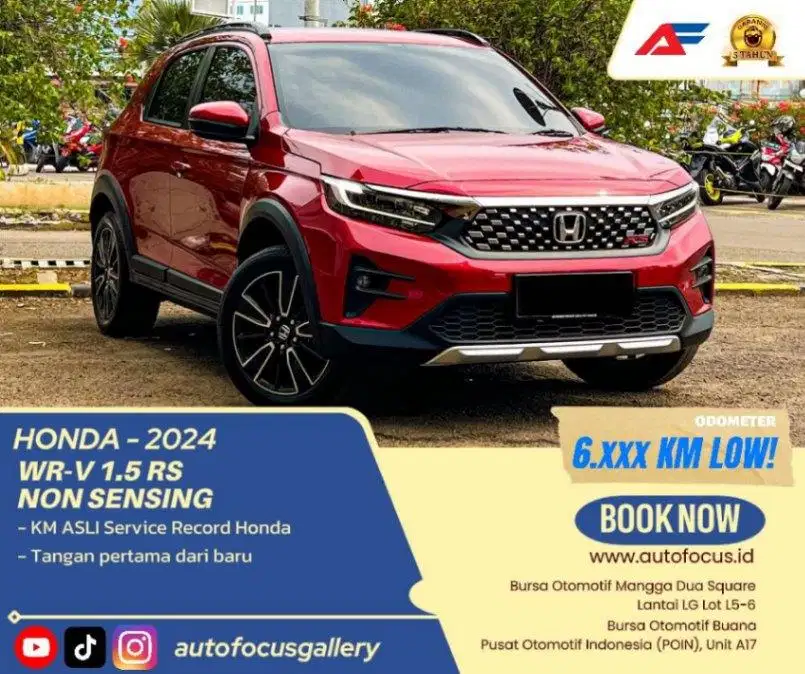 Tangan Pertama |  Honda WR-V WRV 1.5 RS Non Sensing AT 2021