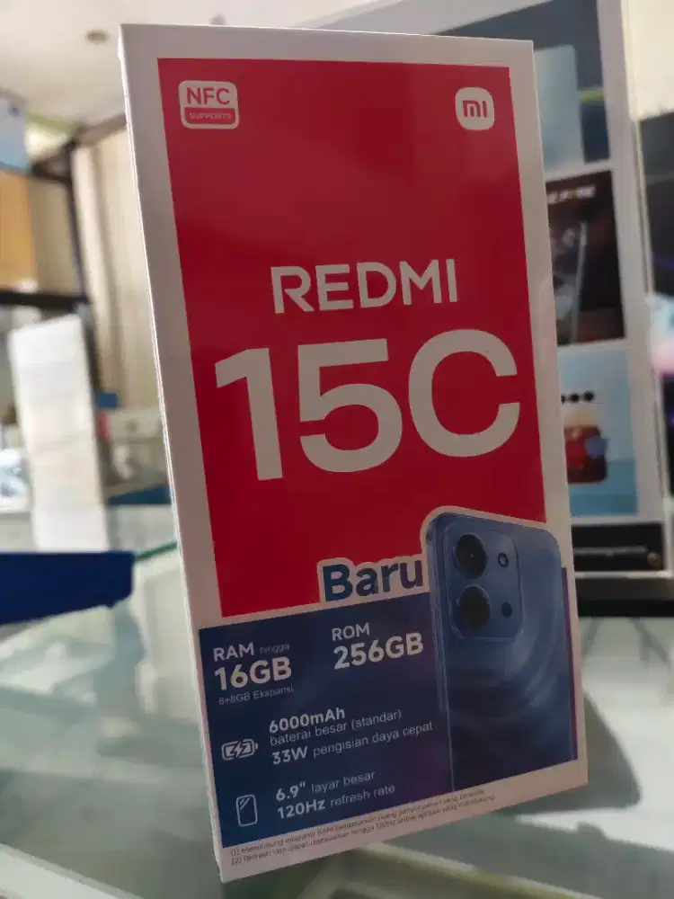 Xiaomi Redmi 15C 8GB+8GB/256GB,Baru,Segel Box,Garansi Resmi,Original,