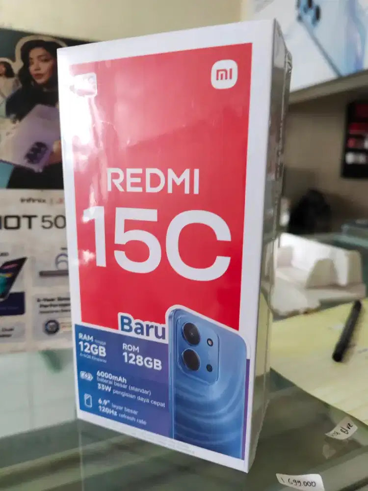 Xiaomi Redmi 15C 6GB+6GB/128GB,Baru,Segel Box,Garansi Resmi,Original