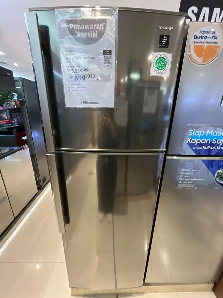 KULKAS SHARP 2DOOR 325 LITER