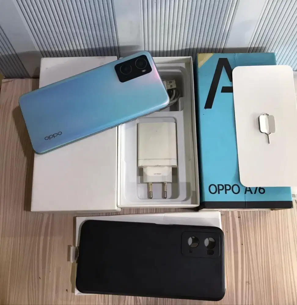 Oppo A76 6/128 fullset Resmi original