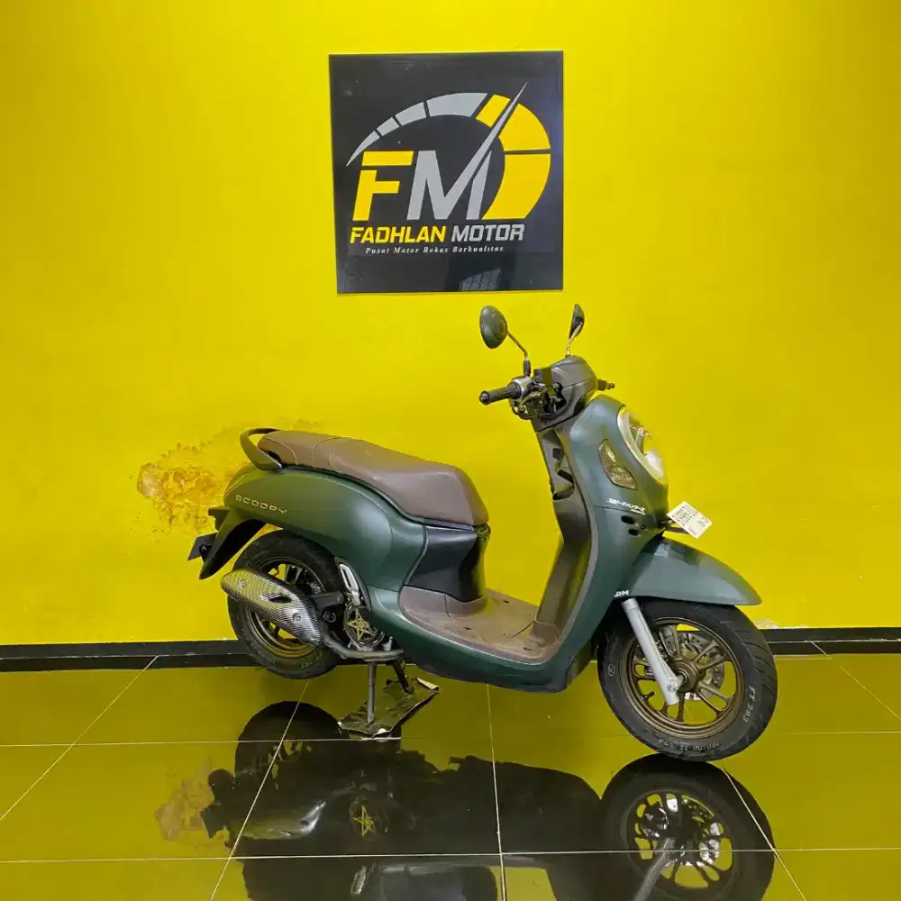 Honda Scoopy Prestige Tahun 2023 hijau doff pajak on