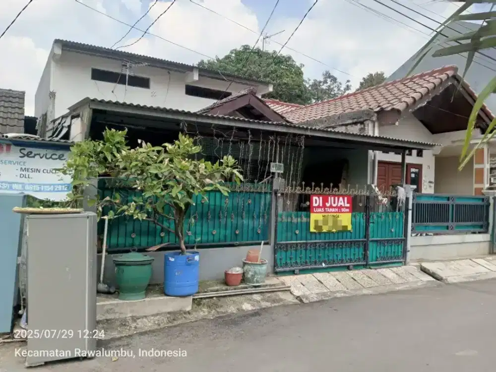 TURUN HARGA! Rumah siap huni 1 lantai di perumahan rawalumbu