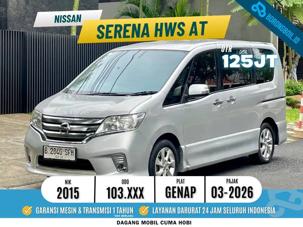 Serena Hws AT 2015 Silver - Servis record bengkel resmi