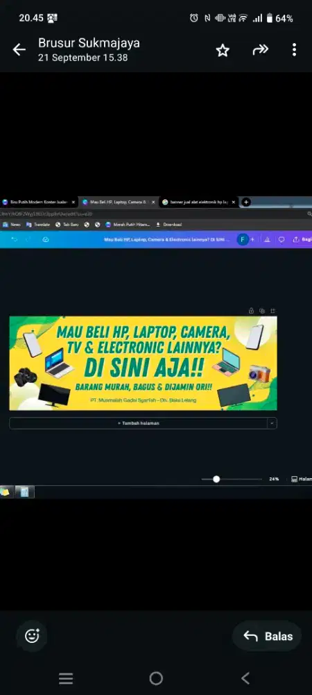 Jual Berbagai Merk Hp, TV dan Laptop