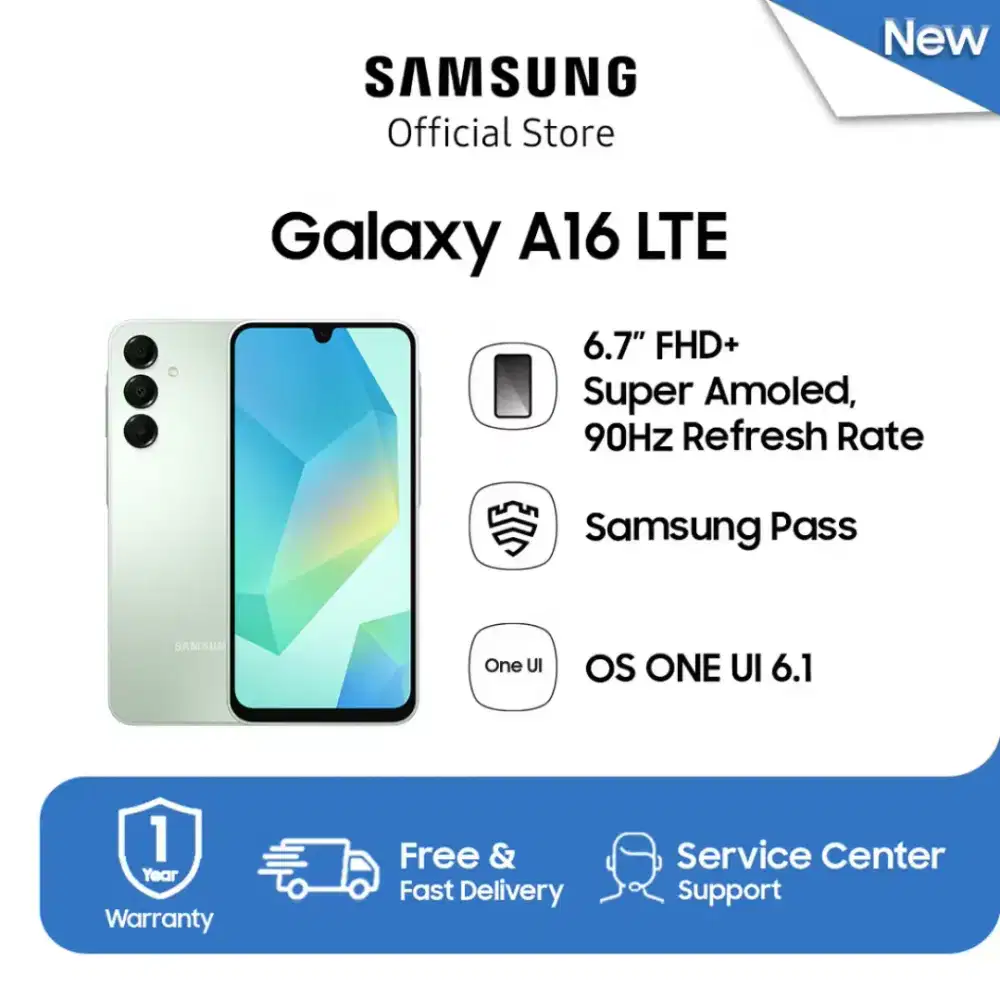 Samsung galaxy a16 lte 8/128 hijau bekas