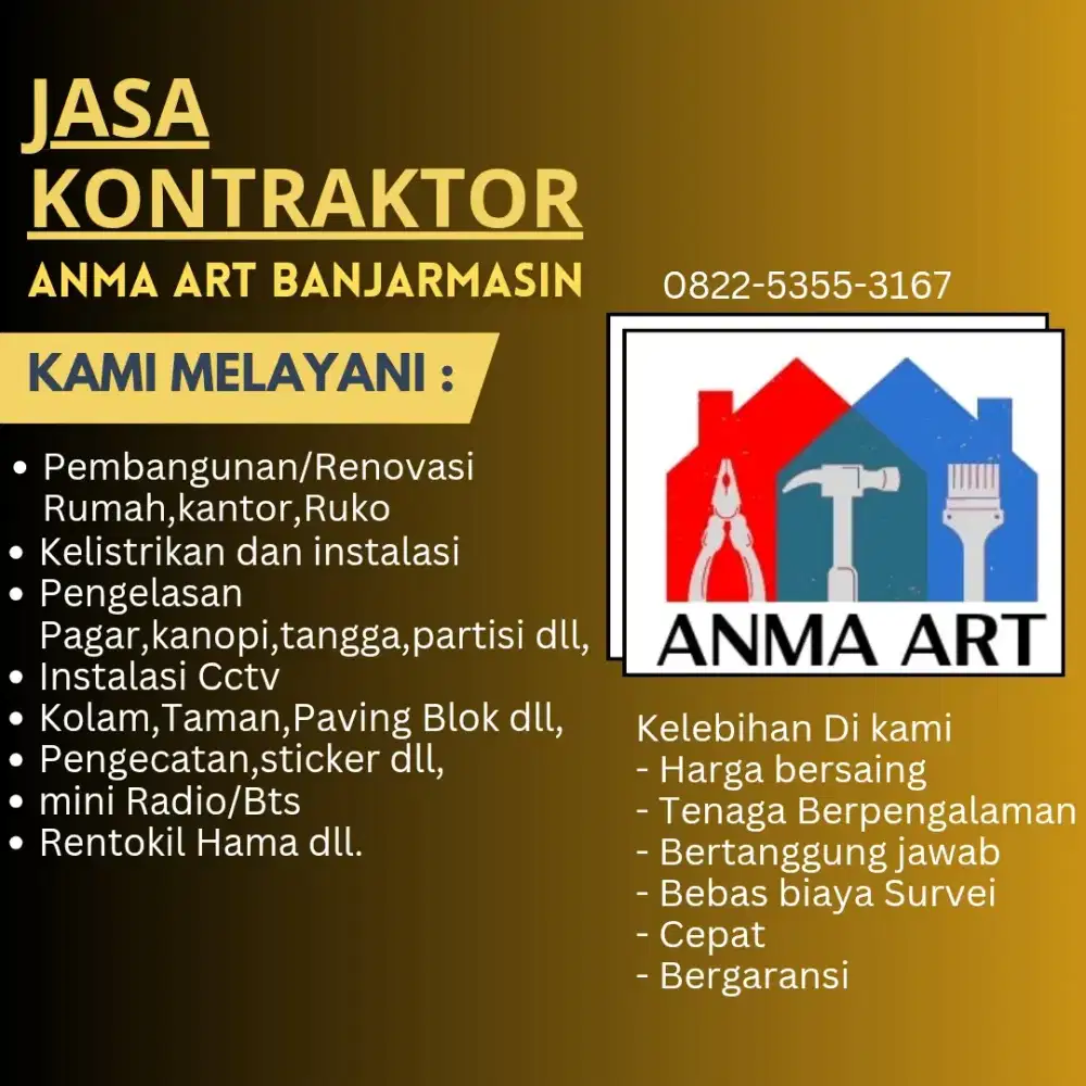 Tukang Listrik,Kontruksi,Cctv,Radio,Las dll.