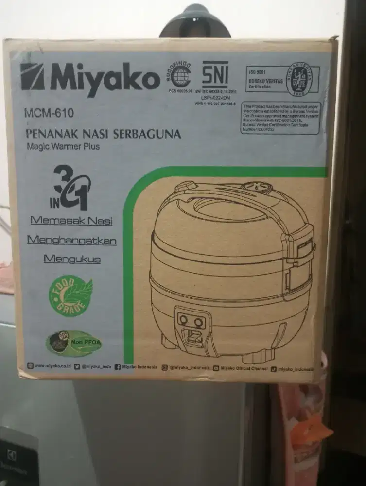 Magic com Miyako 1liter baru new