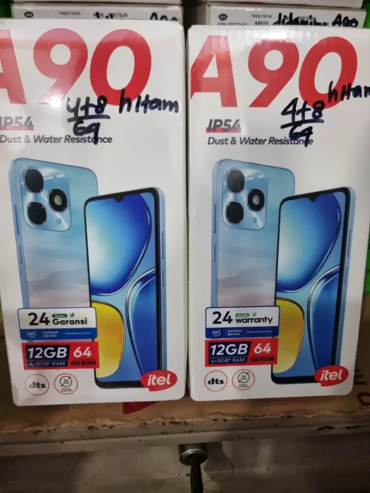 ITEL A90 4+8/64 BARU GARANSI RESMI