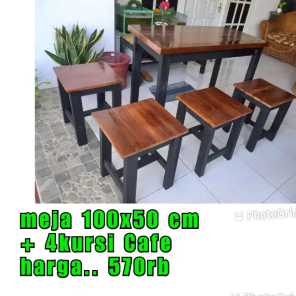 Meja kursi warung makan resto,  meja kursi Cafe dan rumah kios