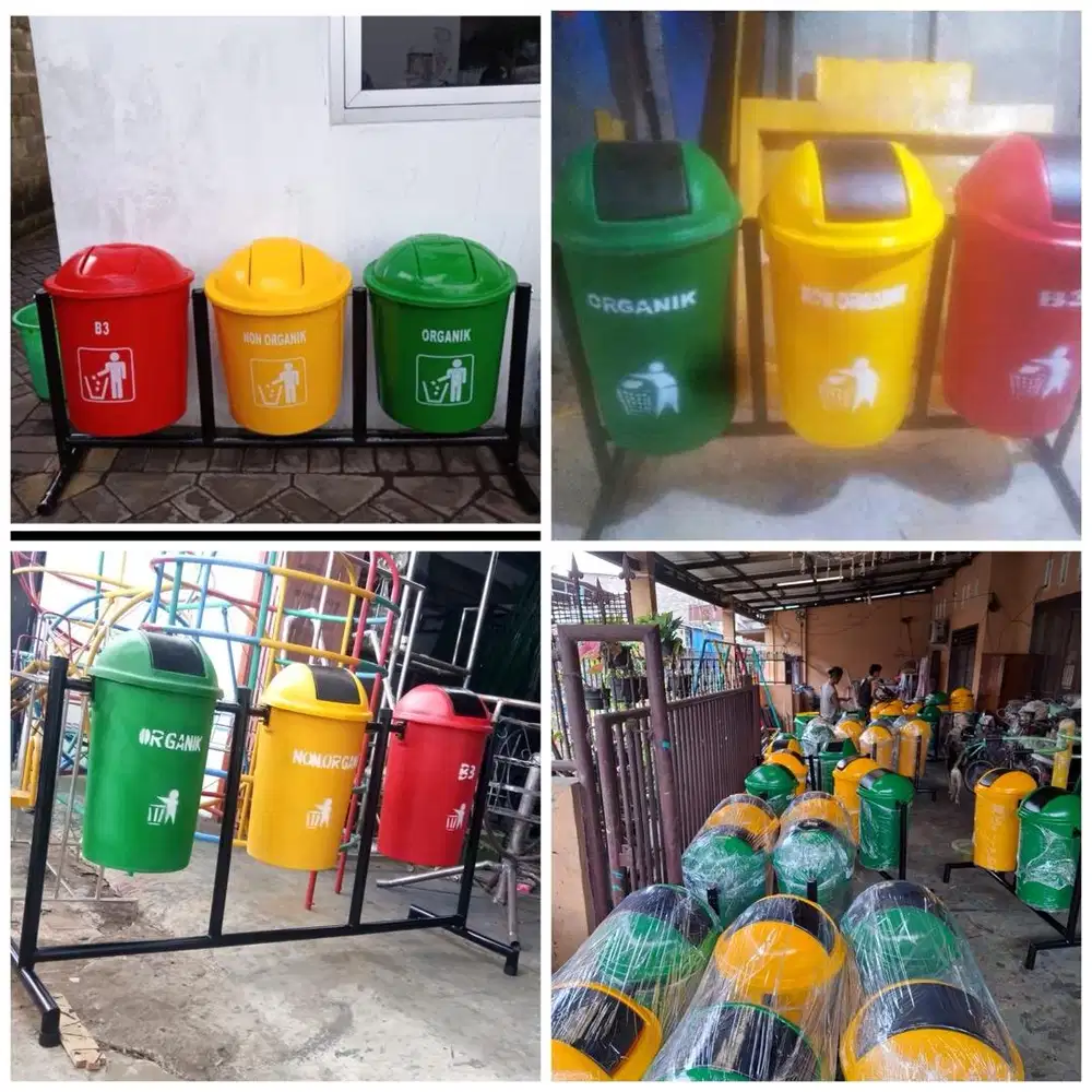 Tong sampah organik dan non organik (bs antr skitr medan)