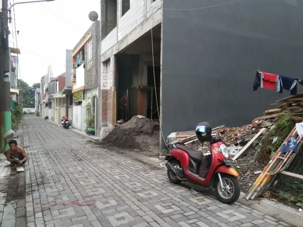Dijual Tanah Siap Bangun Padat Penduduk  Lokasi Graha Kebonsari Jambangan Surabaya