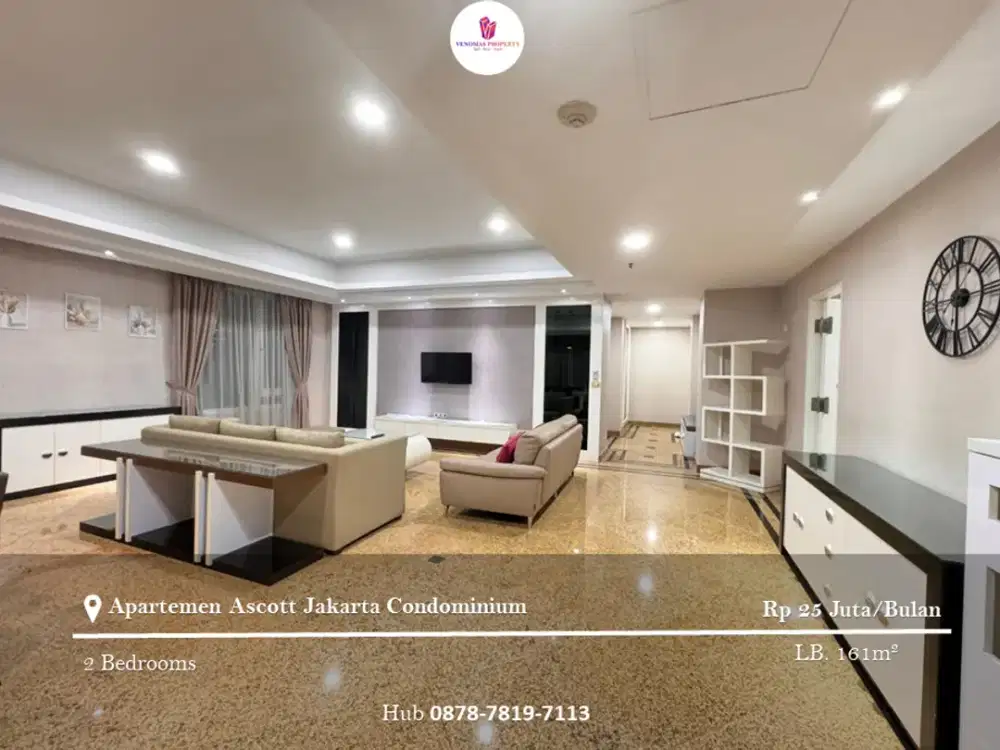 Disewakan Apartement Ascott Jakarta Condominium 2BR Full Furnished