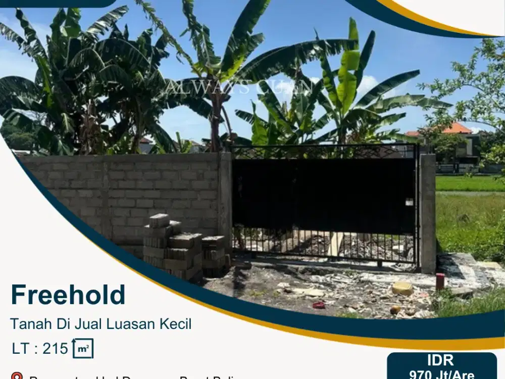 Tanah Di Jual Siap Bangun