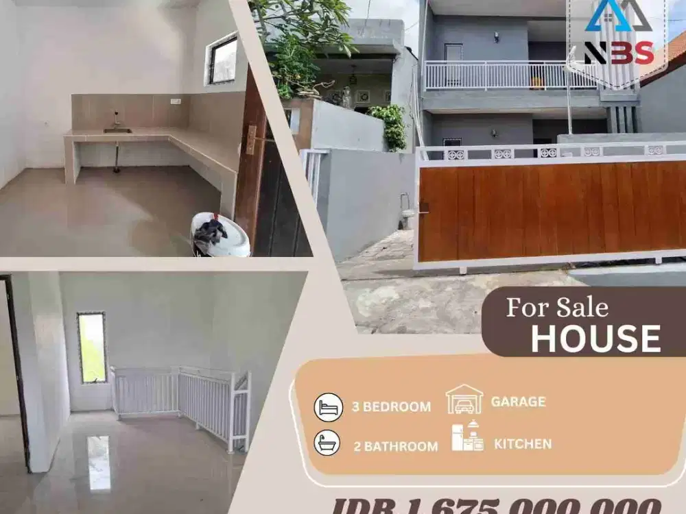 DIJUAL RUMAH 2 LANTAI LOKASI KEBO IWA