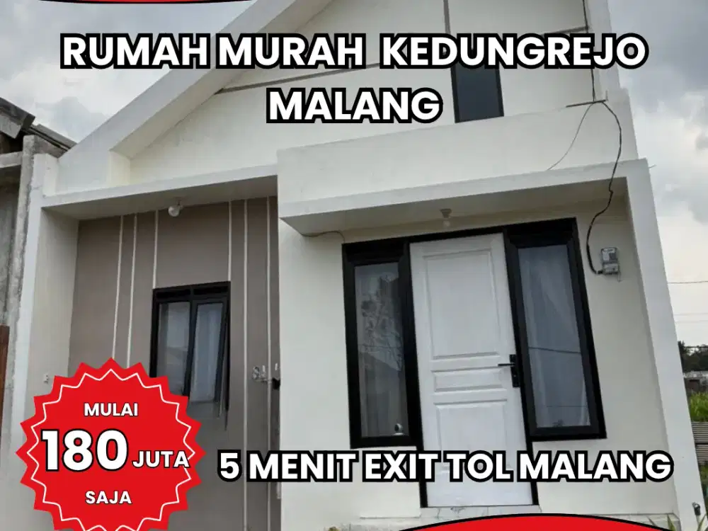 Rumah Murah Kota Malang Kedungrejo Hanya 180 Juta 5 Dekat Tol dan Bandara
