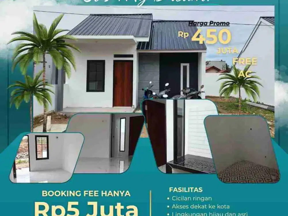 Hunian Minimalis dengan tanah yang luas harga Promo
