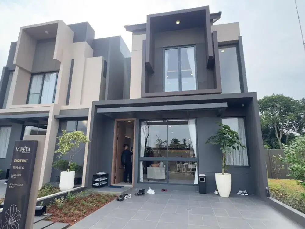 DIJUAL RUMAH 2 LANTAI DI BSD CITY DEKAT TOL BANGET STRATEGIS MINIMALIS MEWAH PROMO FREE DP