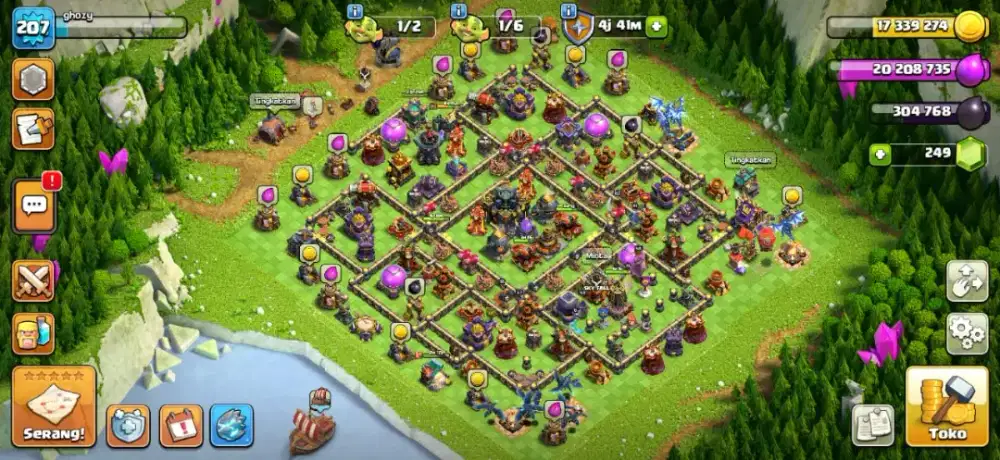 Di Jual akun coc th17